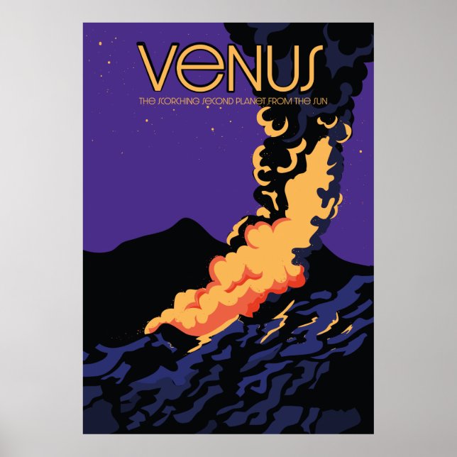 Planet Venus space art Poster (Vorne)