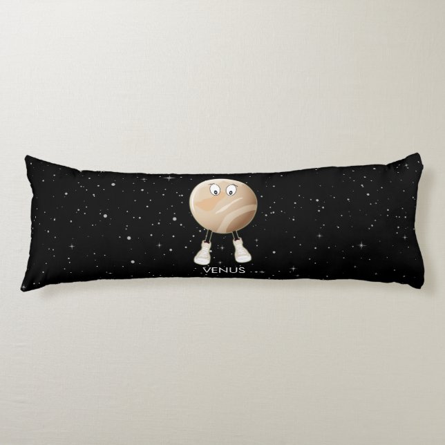 Planet Venus & Stars Seitenschläferkissen (Vorderseite)