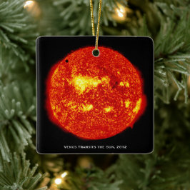 Planet Venus überquert die Sonne, Hi-Res Weihnacht Keramikornament