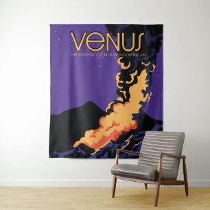 Planet Venus Weltraum Kunst Foto Druck Wandteppich