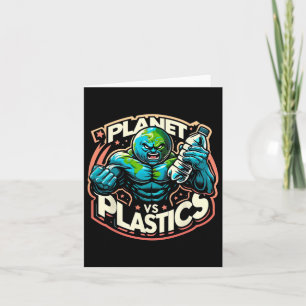 Planet Vs Plastics Earth Day Karte