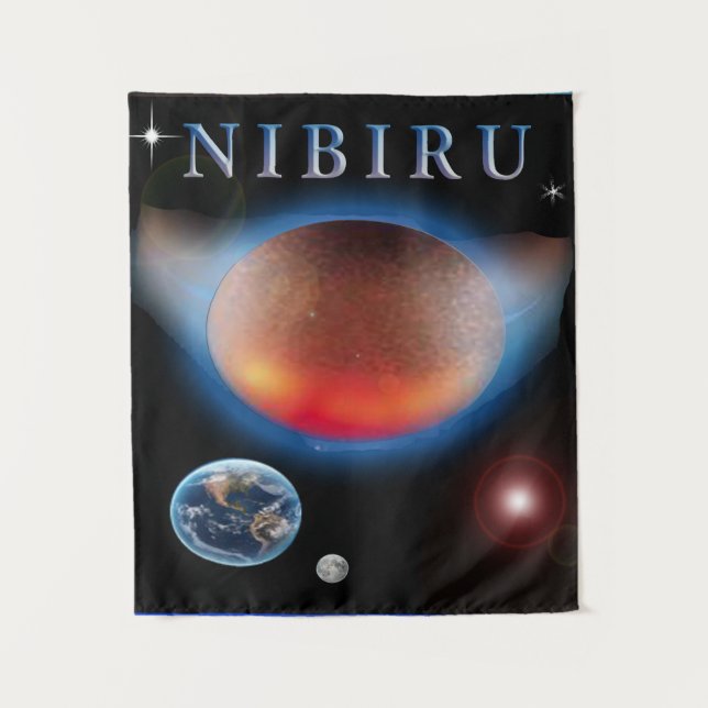 Planet X Nibiru Wandteppich (Vorderseite)