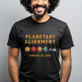 Planetales Alignment Space Solar System 2025 T-Shirt