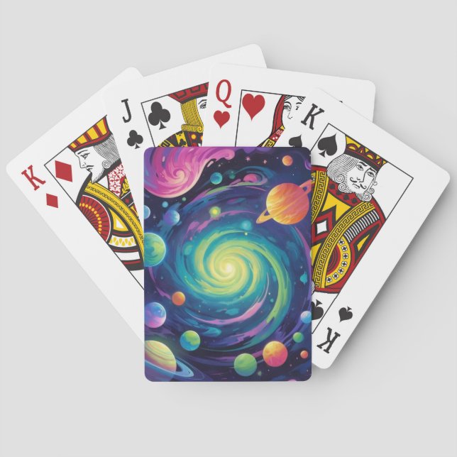 Planetäre Drehkreuze Spielkarten (Rückseite)