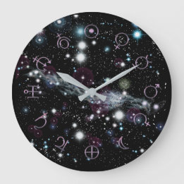 Planetäre Glyphen Deep Space Astronomie Uhr