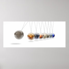 Planetäre Wiege des Newton - Sonnensystem Poster