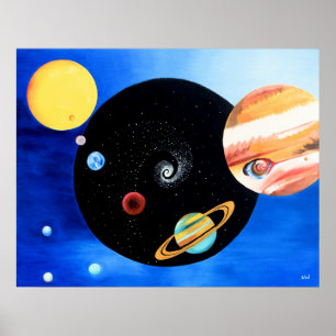 Planetarische Mandala Poster