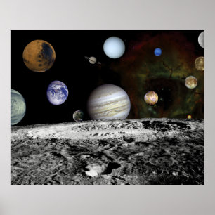Planetarische Montage Poster