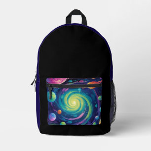 Planetarischer Spin Bedruckter Rucksack