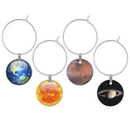 Planetarischer Wein-Charme Weinglas Anhänger