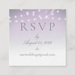 Planetarium Chuppah Wedding Online UAWG Quadratische Visitenkarte