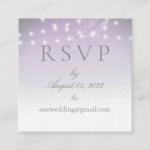 Planetarium Chuppah Wedding Online UAWG Quadratische Visitenkarte