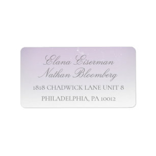 Planetarium Chuppah Wedding RSVP Card Adressaufkleber
