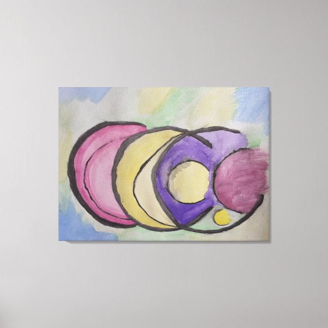 Planeten Abstrakte Kunstgewerbe Leinwanddruck (Vorderseite)
