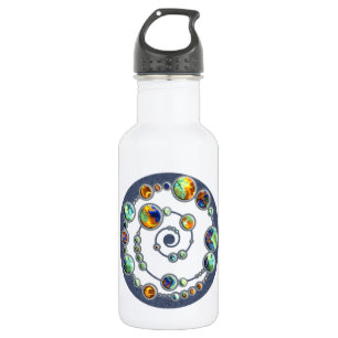 Planeten der Kreislaufbildung + Ihre hintere Farbe Trinkflasche