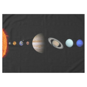 PLANETEN der SONNENSYSTEM Gewohnheits-Tischdecke Tischdecke