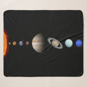 PLANETEN der SONNENSYSTEM kundenspezifischen Sherpadecke
