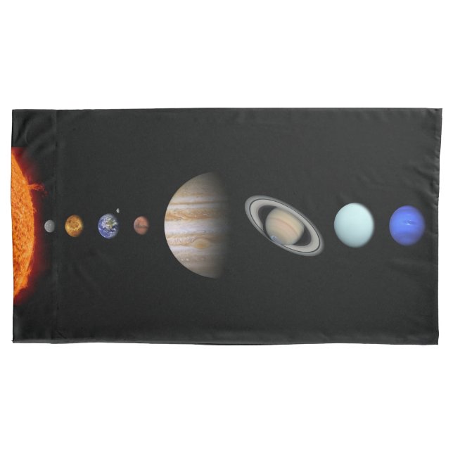 PLANETEN des SOLARSonnensystem kundenspezifischen Kissenbezug (Vorderseite)