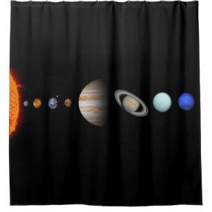 PLANETEN des SONNENSYSTEM kundenspezifischen Duschvorhang
