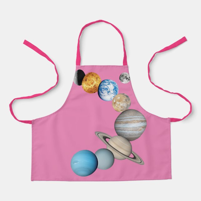 Planeten des Sonnensystems (Farbveränderlich) Apr Schürze (Vorderseite)
