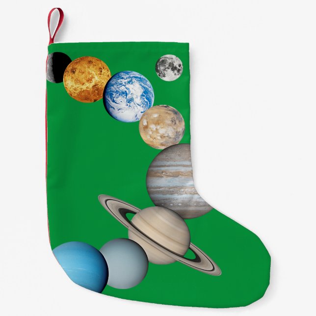 Planeten des Sonnensystems (Farbveränderlich) Kleiner Weihnachtsstrumpf (Vorderseite)