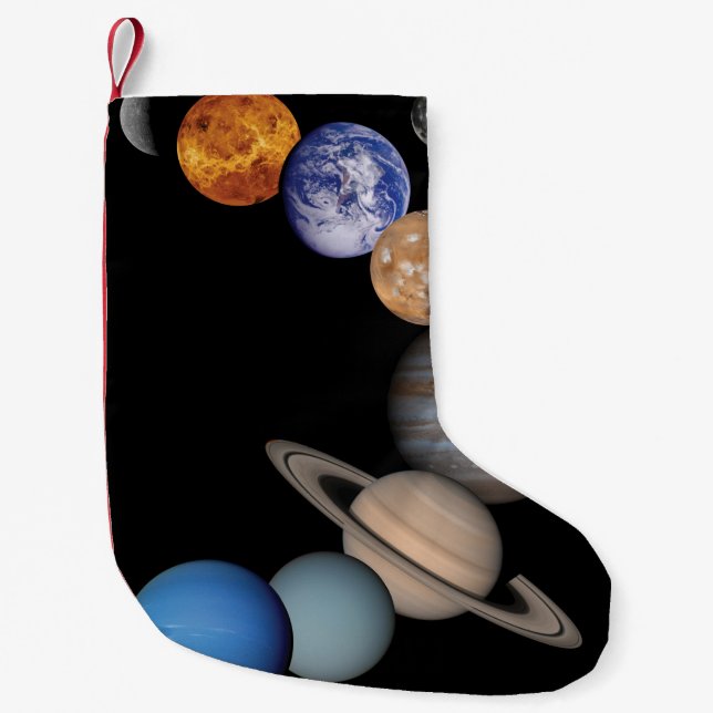 Planeten des Sonnensystems Kleiner Weihnachtsstrumpf (Vorderseite)
