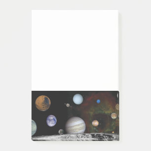 Planeten des Sonnensystems Post-it Klebezettel