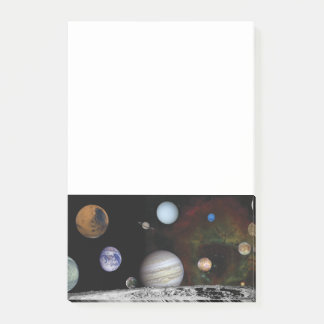 Planeten des Sonnensystems Post-it Klebezettel