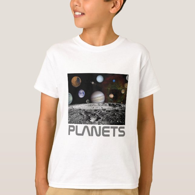 Planeten des Sonnensystems T-Shirt (Vorderseite)