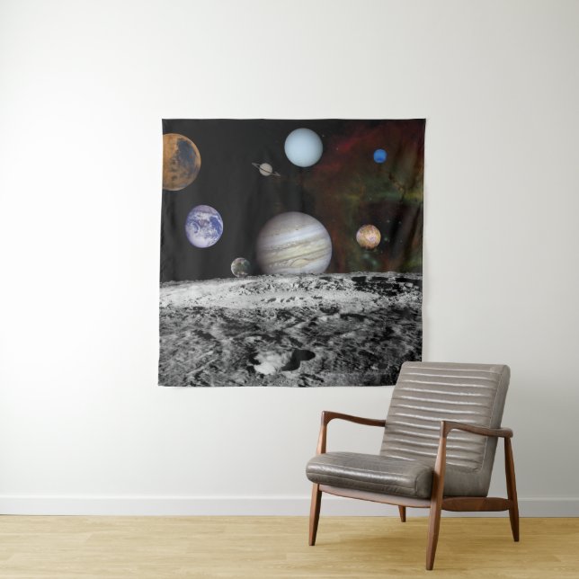 Planeten des Sonnensystems Wandteppich (Beispiel)