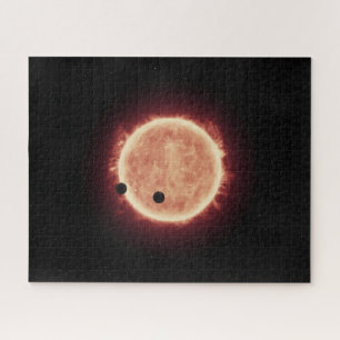 Planeten, die den roten Zwergstern in Trappist-1 ü