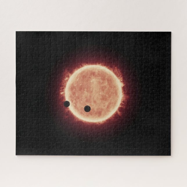 Planeten, die den roten Zwergstern in Trappist-1 ü (Horizontal)