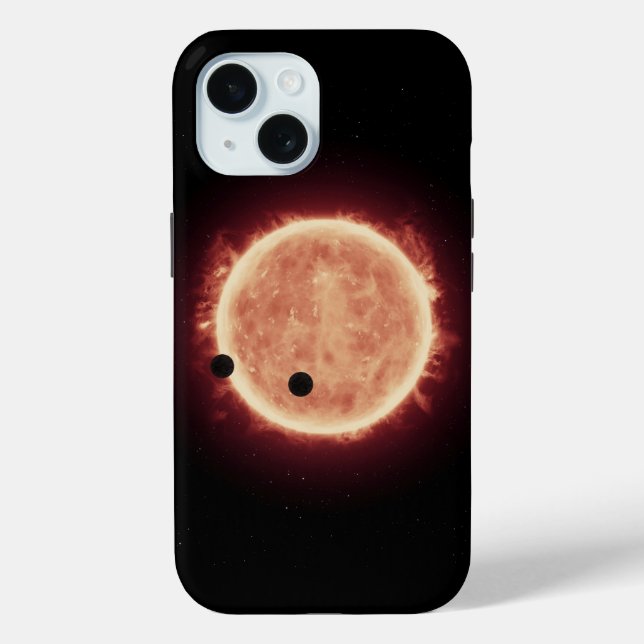 Planeten, die den roten Zwergstern in Trappist-1 ü Case-Mate iPhone Hülle (Rückseite)