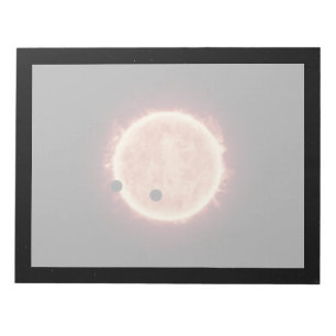 Planeten, die den roten Zwergstern in Trappist-1 ü Notizblock