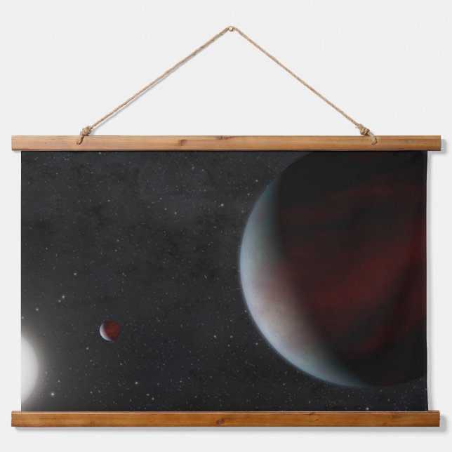 Planeten, die den sonnenähnlichen Star Epic 249731 Wandteppich Mit Holzrahmen (Vorne)