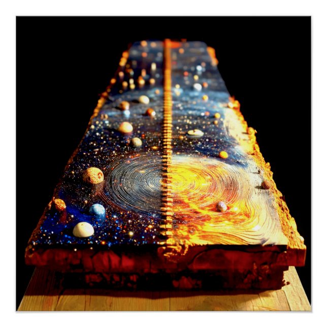 Planeten eingebettet poster (Vorderseite)