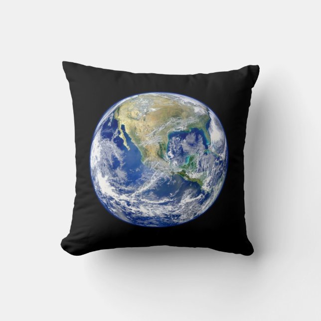 Planeten-Erde Kissen (Vorderseite)