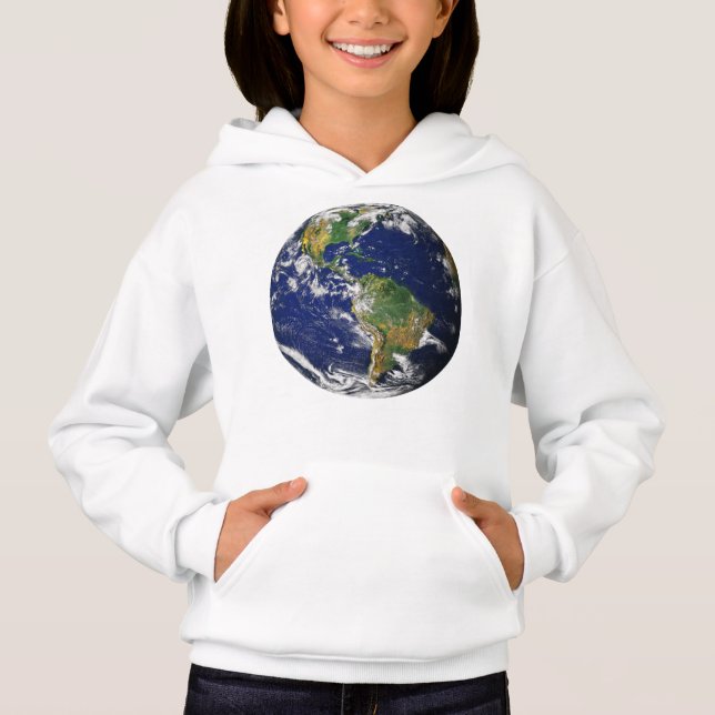 PLANETEN-ERDE vom Hoodie RAUM Mädchen (Vorderseite)