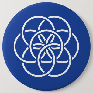 Planeten-Erdflagge - Knopf Button