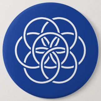 Planeten-Erdflagge - Knopf Button