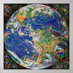Planeten-Erdtiefer Traum Poster