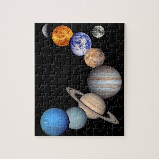 Planeten-Fotos Solarsystemmontage-JPL (Vertikal)