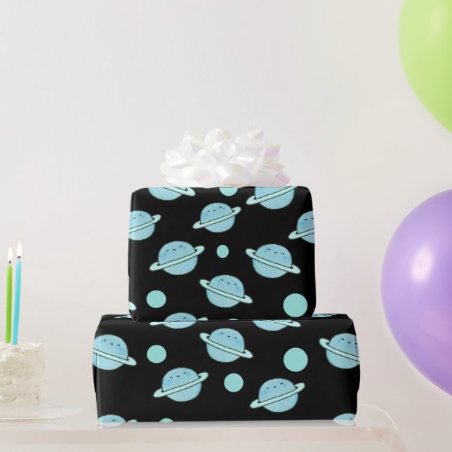 Planeten Geschenkpapier (Partygeschenke)