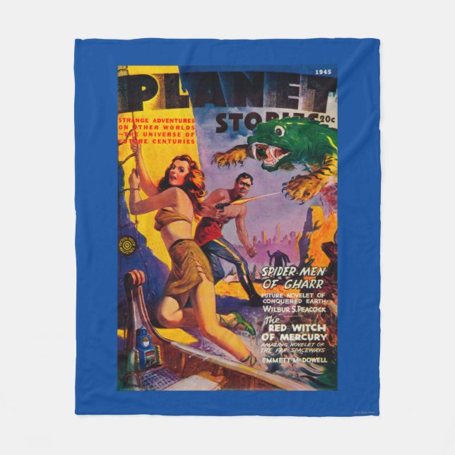 Planeten-Geschichten-Titelseite5 Fleecedecke (Vorderseite)