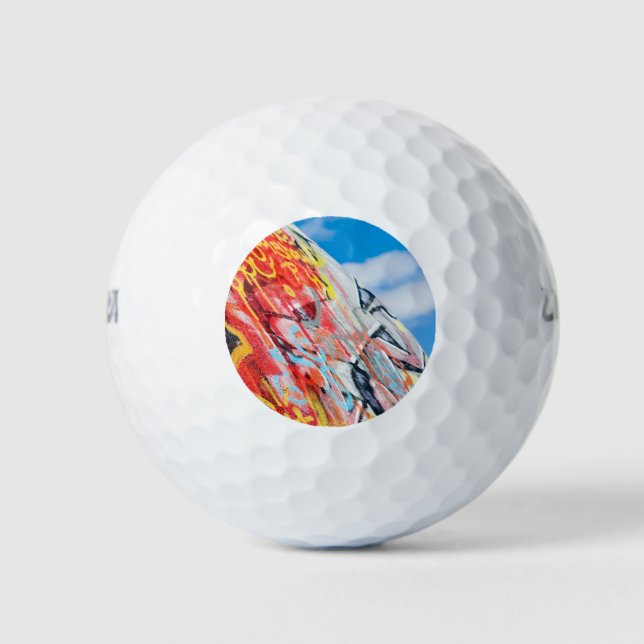 Planeten-Graffiti Golfball (Vorderseite)