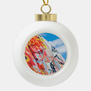Planeten-Graffiti Keramik Kugel-Ornament