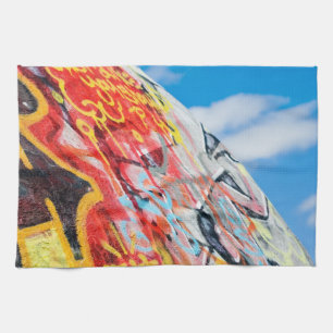 Planeten-Graffiti Küchentuch