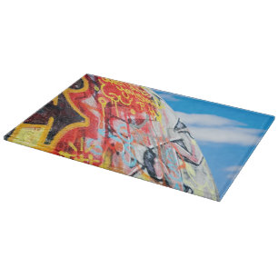 Planeten-Graffiti Schneidebrett
