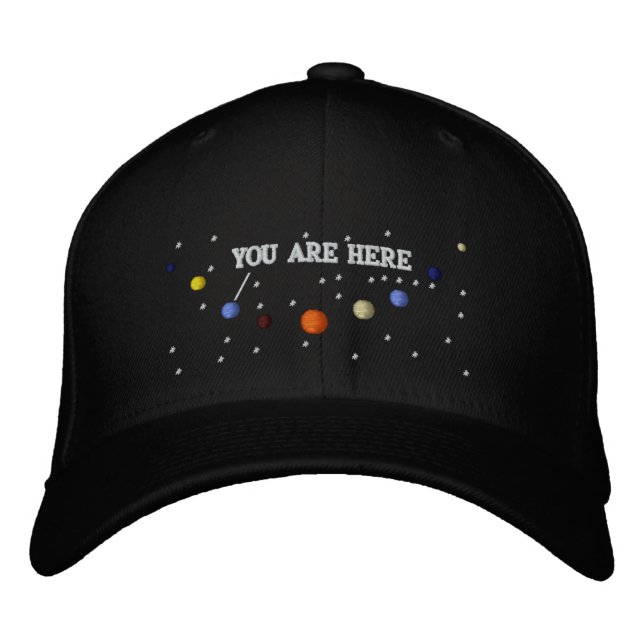 PLANETEN - HAT BESTICKTE BASEBALLKAPPE (Vorderseite)