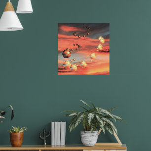 Planeten im Überfluss Poster